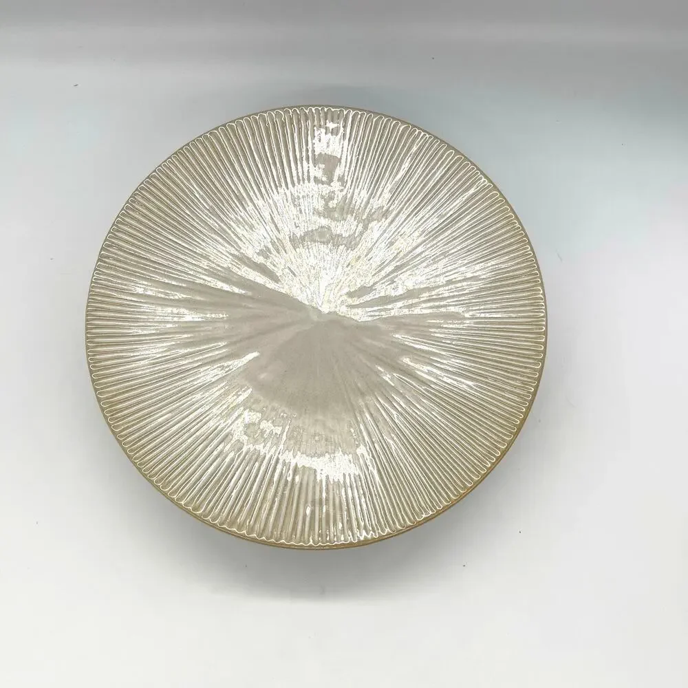 Colin Cowie Lotus Leaf JC Penney Set of 4 Tan Salad Plates 9